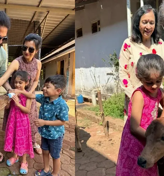 Actor Yash spending time with family