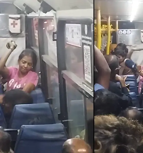 Woman passengers fight with slippers over window issue