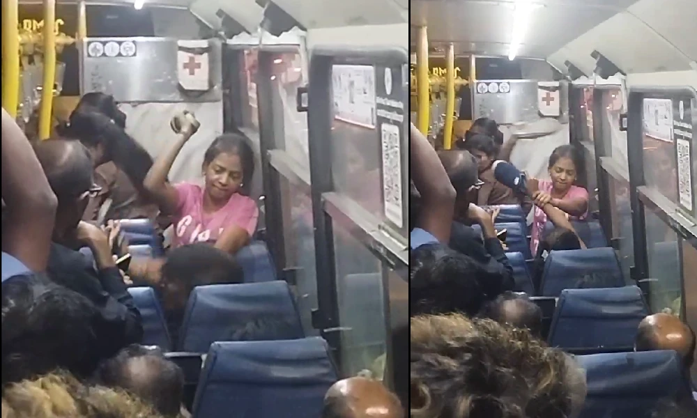 Woman passengers fight with slippers over window issue