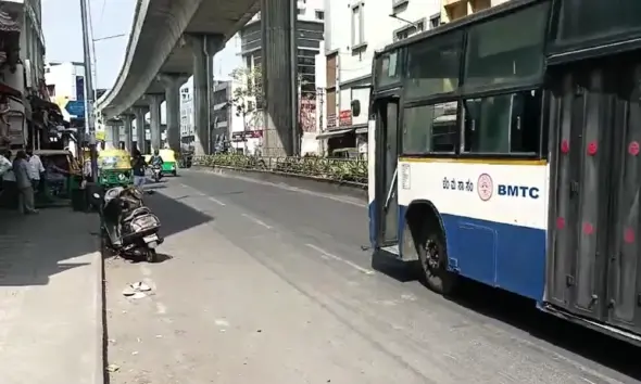 Student dies in BMTC accident near Rajajinagar Harishchandra Ghat