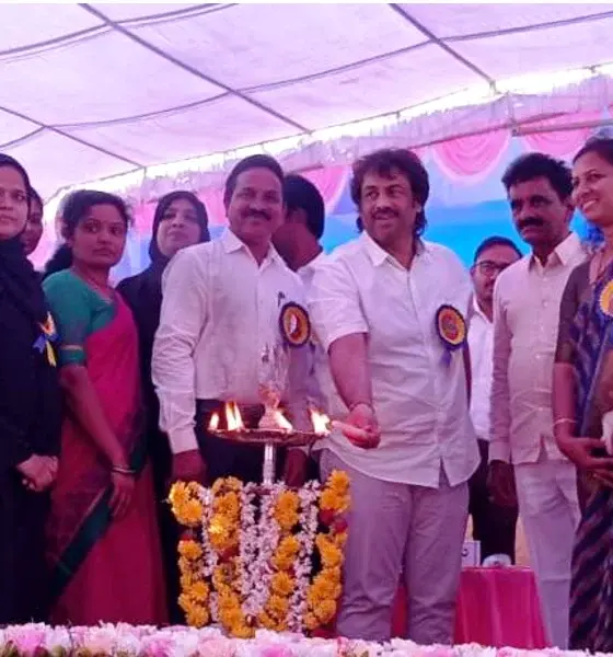 Minister Madhu Bangarappa inauguration by Beneficiaries convention of guarantee schemes in Soraba