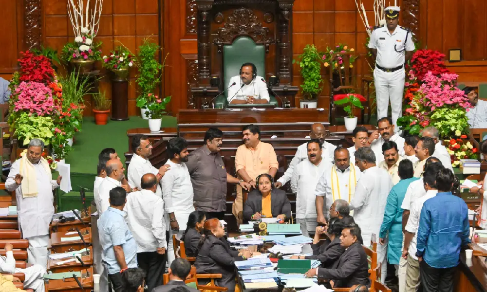 Budget Session BJP Walk out