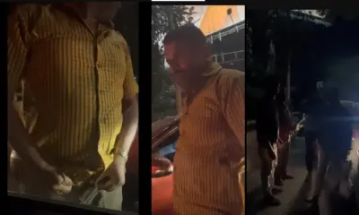 Cab driver takes off his pants for touching the vehicle Opposition rude behaviour