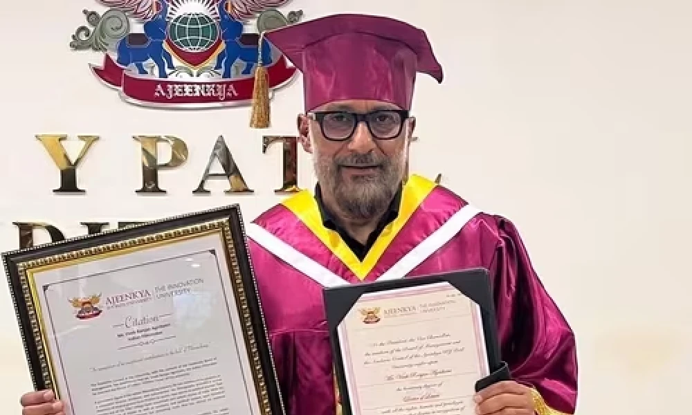 Director Vivek Agnihotri  of The Kashmir Files fame got doctorate