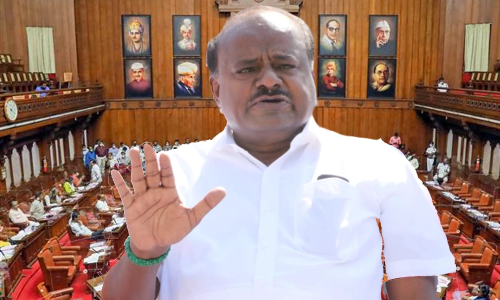 Karnataka Budget Session 2024 HD Kumaraswamy challenges CM to discussion on Centre grant