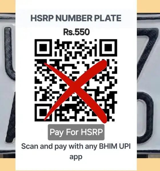 HSRP Number Plate fake links