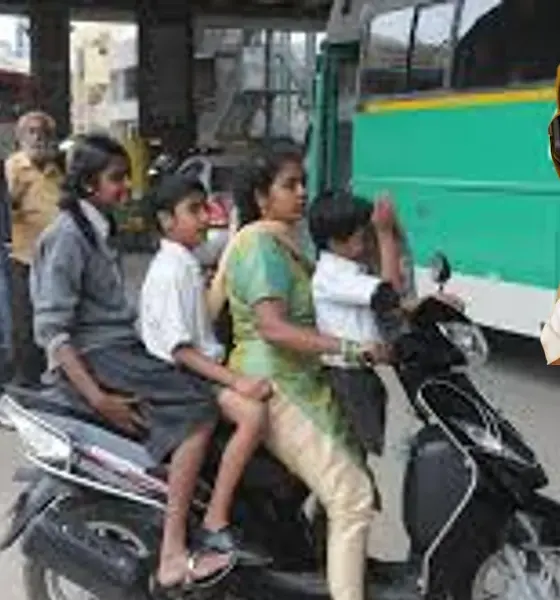 Helmets are also mandatory for children above 6 years of age