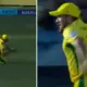 Imran Tahir takes a diving catch