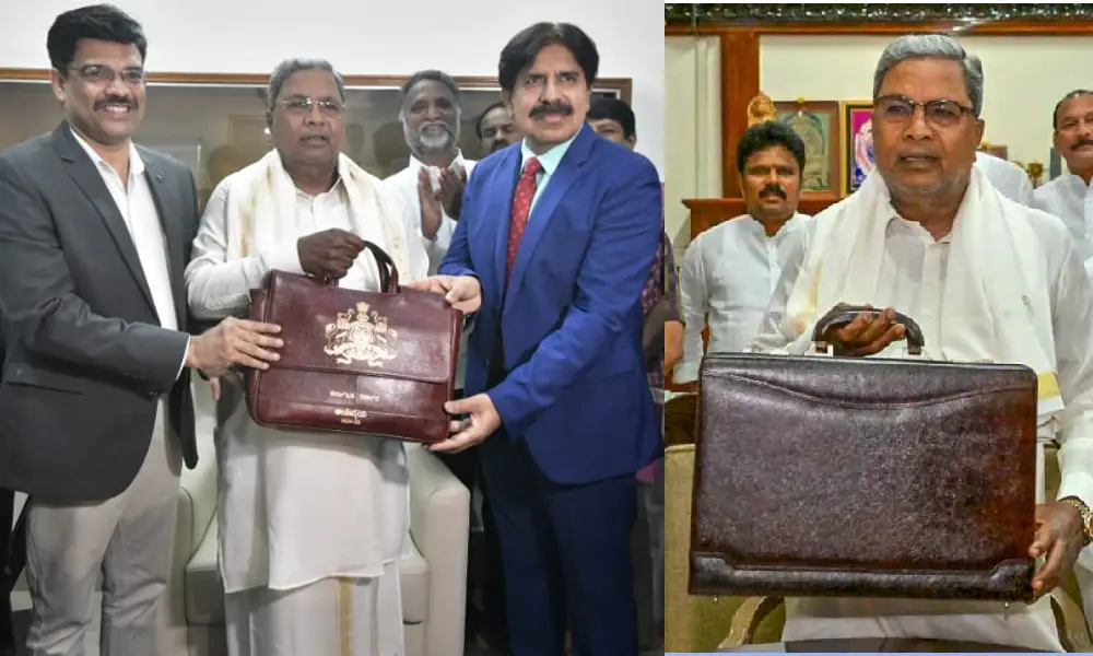 Karnataka Budget 2024 Suitcase Bag