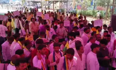 Labour protest in Bangalore