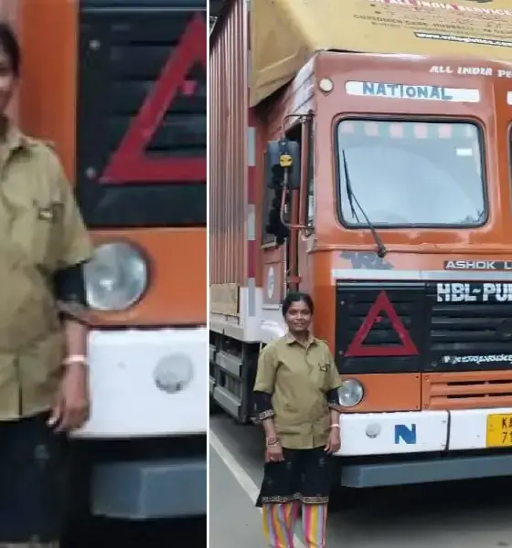 Lady Lorry Driver Hubballi2