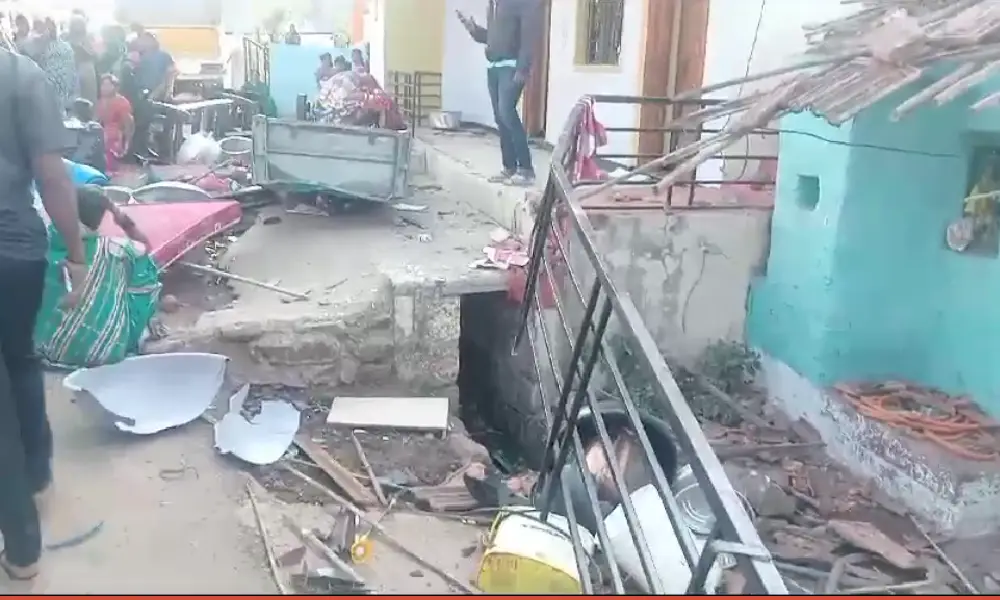 Love case House damaged in Belagavi