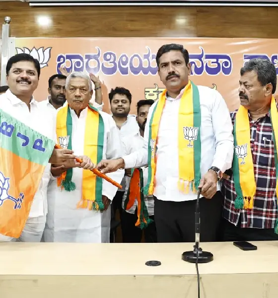 Madal Mallikarjun joins BJP again