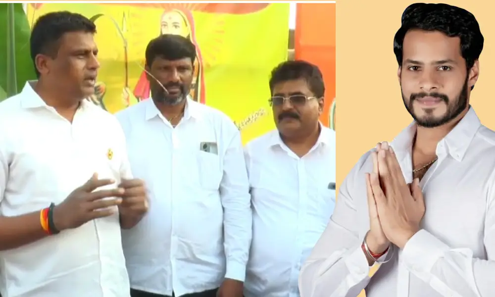 Mandya Election Congress Campaign Ravikumar Nikhil Kumaraswamy