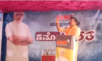 Chakravarthi sulibele spoke in Namo Bharat programme at Kudligi