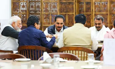 PM Narendra Modi lunch with MPs in Parliament canteen