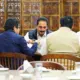 PM Narendra Modi lunch with MPs in Parliament canteen