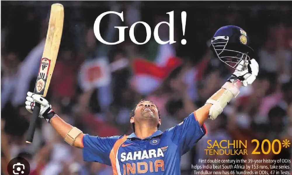 Raja Marga Column Sachin Tendulkar 200 runs