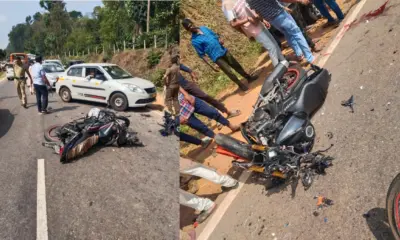 Two bikes collide in Kodagu and Chamarajanagar riders Dead