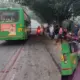 Bus Hit Bike lady dead