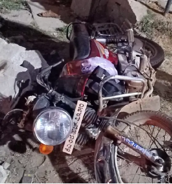 Bike collides with tractor rider dies