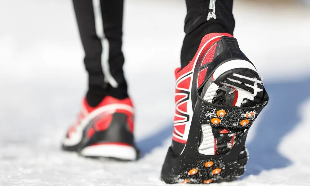 Running Shoes in Snow