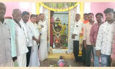 Shanidevara murthi pratishtapana programme in b.d. pura village