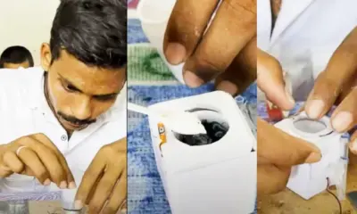 Virla News, Man from Andhra Pradesh makes world's 'smallest' washing machine
