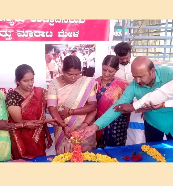 cereal dishes show in Tovinakere village