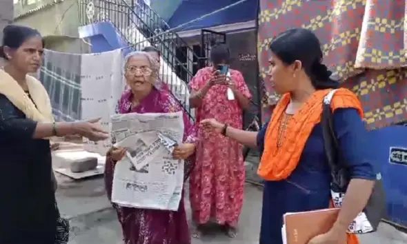 Children lock up their mother for property