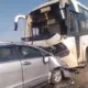 Bus collides with Innova car Two dead five critical