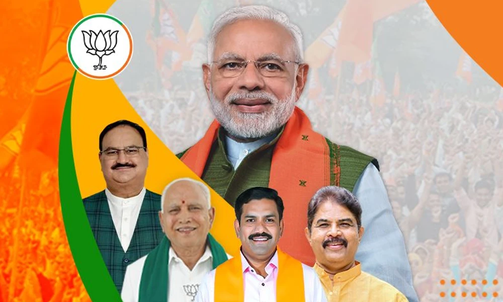 Lok Sabha Election 2024 BJP to file nominations from tomorrow and PM Narendra Modi, JP Nadda, BS Yediyurappa BY VIjayendra and R Ashok in this Photo