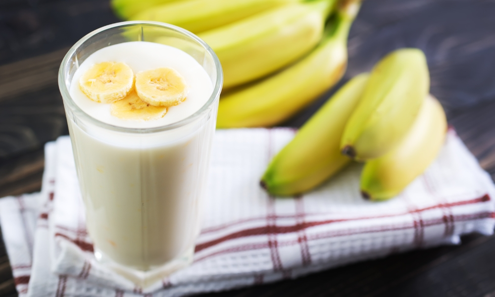 Banana Yogurt Shake in Glass