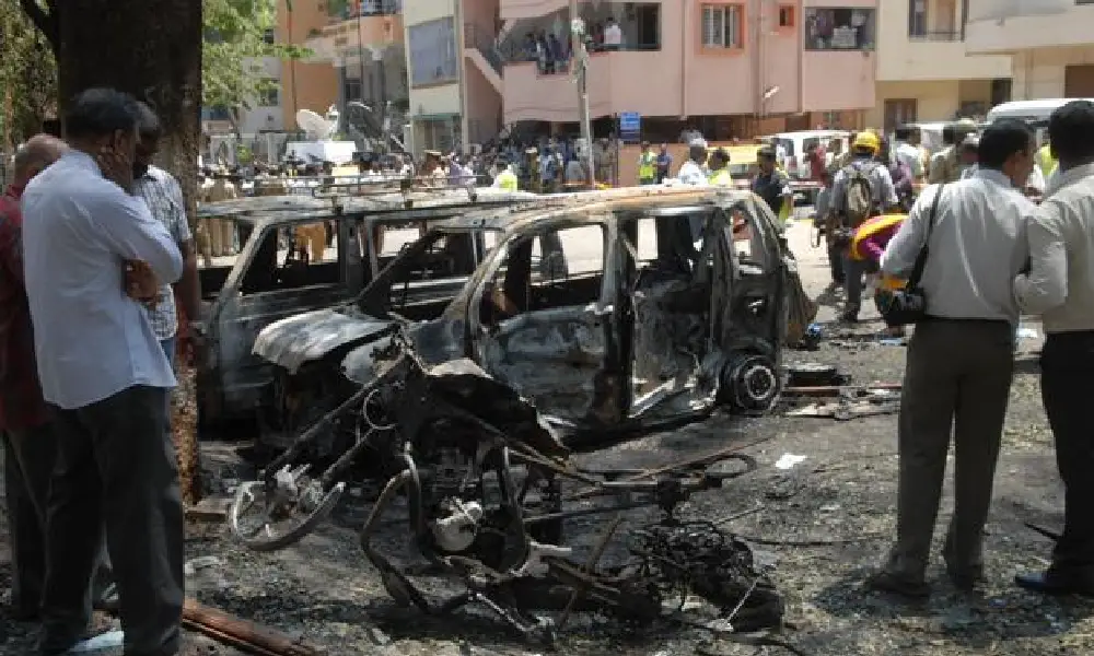 Blast in Bengaluru 2013 Blasts BJP Office
