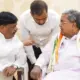 CM Siddaramaiah and Dr HC Mahadevappa in Congress Meeting