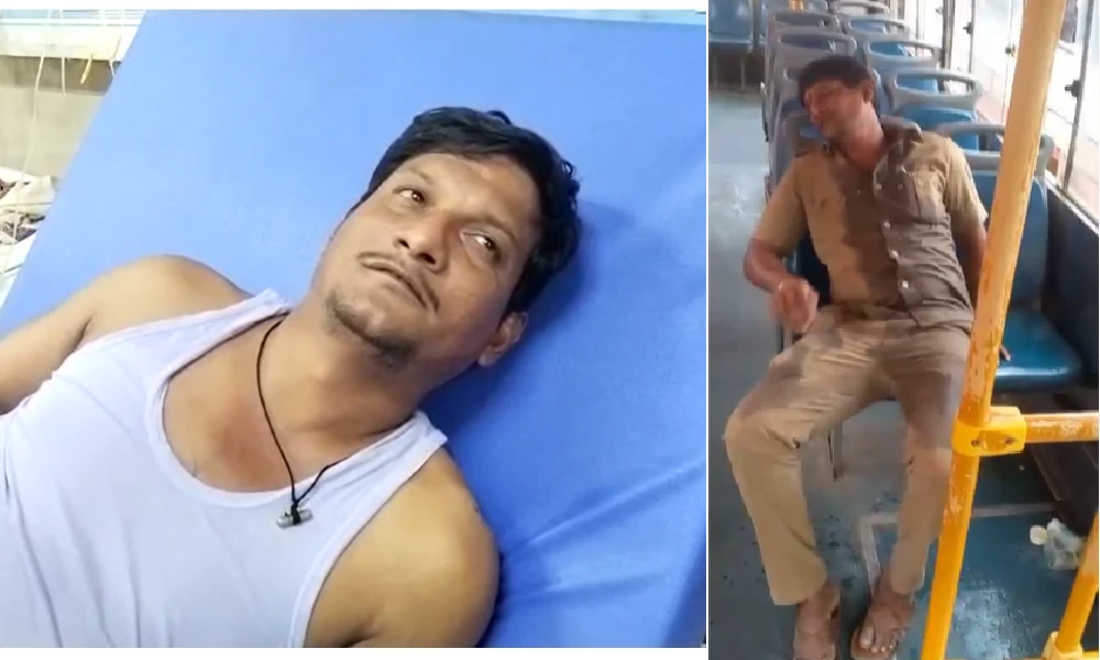 Shivamogga News KSRTC bus Driver attempts suicide by consuming poison