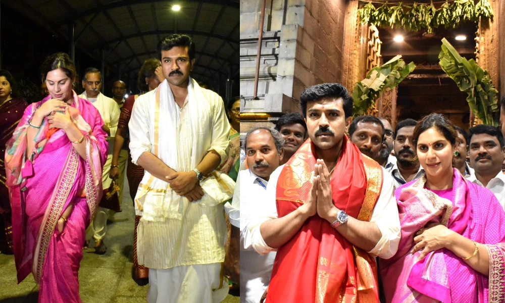 Ram Charan Birthday Upasana Visit Tirupati
