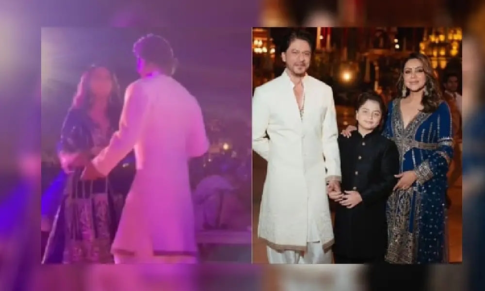 Shah Rukh Khan, Gauri Khan dance to Veer Zaara song