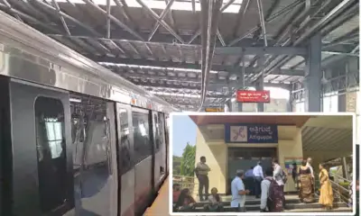 Youth commits suicide by jumping off track while train arrives Athiguppe Metro services stoped