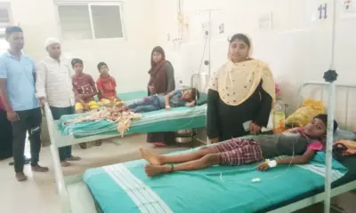 children fall ill in Malebennur