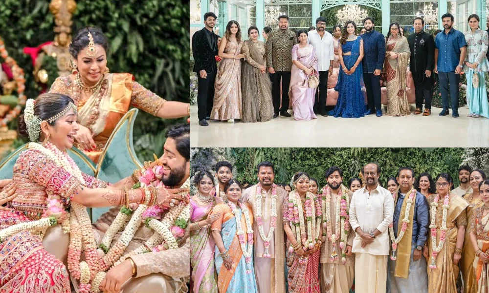 Aishwarya Shankar grand wedding reception