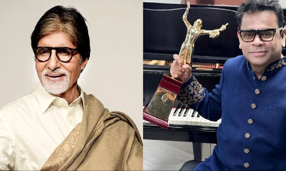 Amitabh Bachchan, AR Rahman honoured with Deenanath Mangeshkar award