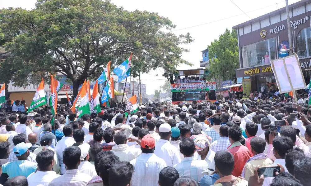 Lok Sabha Election 2024 CM Siddaramaiah launches Congress Prajadhvani Yatra 