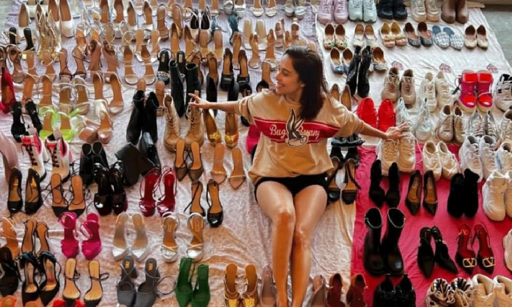Nushrratt Bharuccha gave a glimpse of her shoe collection