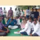 Protest demanding electricity supply to IPsets of Yadagiri Krishna riverside farmers