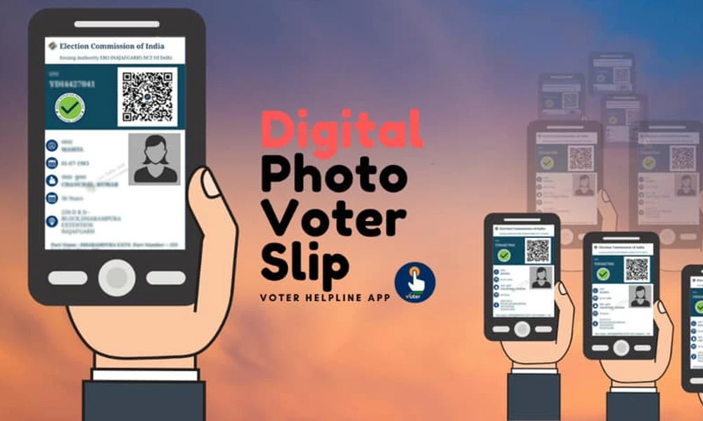 lok sabha Election 2024 digital QR code voter slip