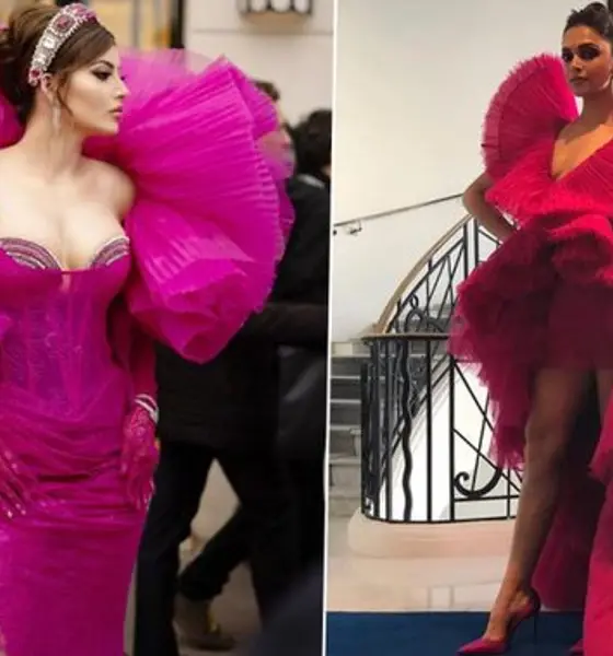 Cannes 2024 Urvashi Rautela pink gown remind Deepika Padukone