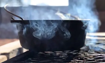 Cooking In An Iron Pot