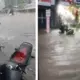 Due to heavy rain in Shira water entered houses and shops