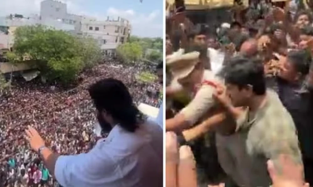 Ram Charan get mobbed by fans during public appearances